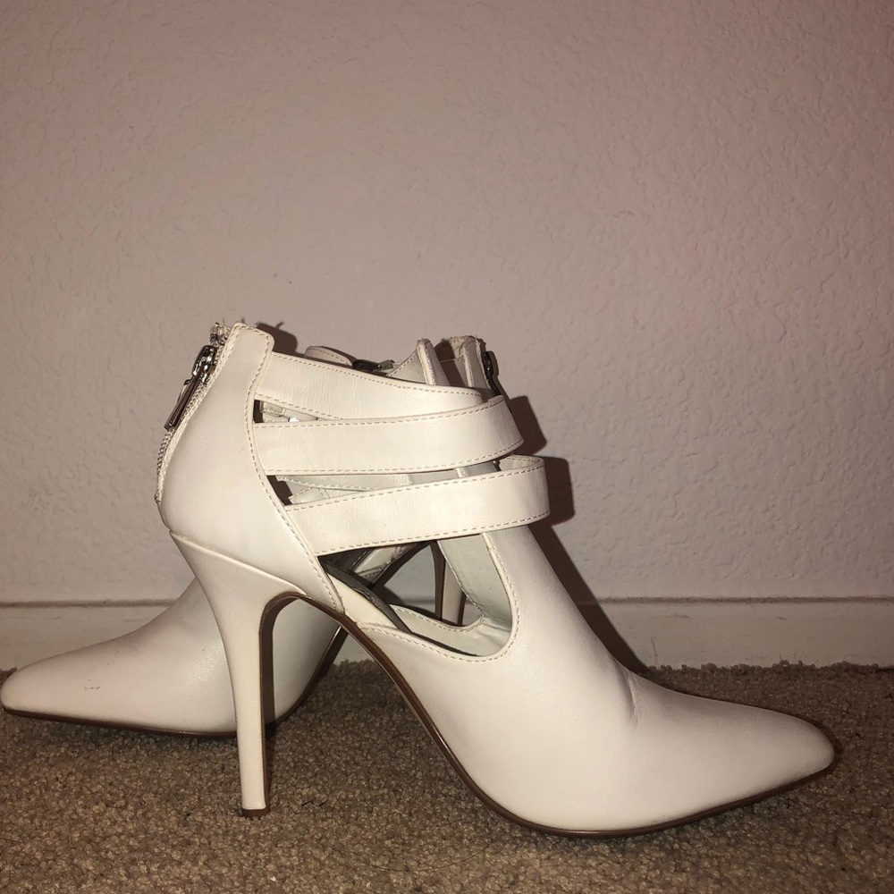 White Buckle and Strappy Heel